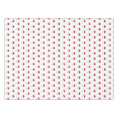 Weihnachts Winter Red Retro Vintag Tischdecke (Vorderseite (Horizontal))