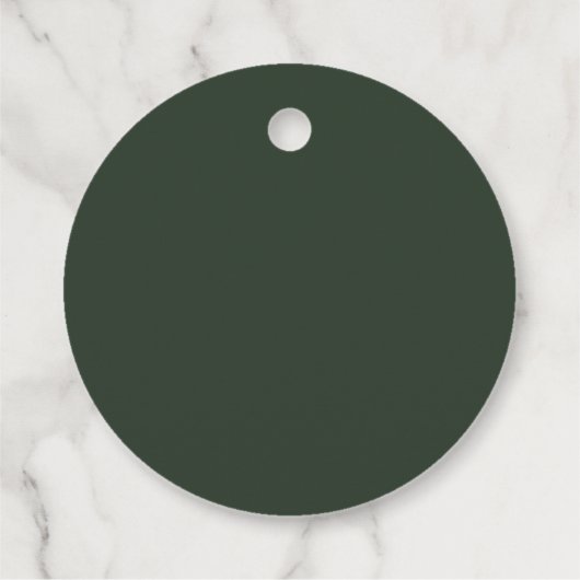 Weihnachts-Winter-Rotes Gold-Brautparty Geschenkanhänger (Rückseite)