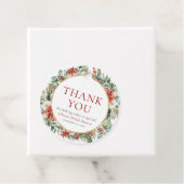 Weihnachts-Winter-Rotes Gold-Brautparty Geschenkanhänger (Beispiel)