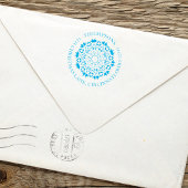 Weihnachts-Winter-Rücksendeadresse Permastempel