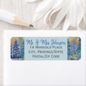 Weihnachts-Winter-Rücksendeadressen-Aufkleber (Insitu)