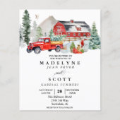 Weihnachts Winter Schneeballland Hochzeit Flyer (Vorne)