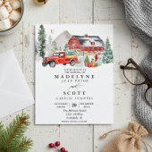 Weihnachts Winter Schneeballland Hochzeit Flyer