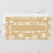 Weihnachts-Winter-Schneeflocke Mein benutzerdefini (Rückseite)