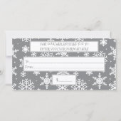 Weihnachts-Winter-Schneeflocke Mein benutzerdefini (Rückseite)