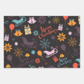 Weihnachts Winter Sleigh Geschenkpapier Set (Vorderseite 3)