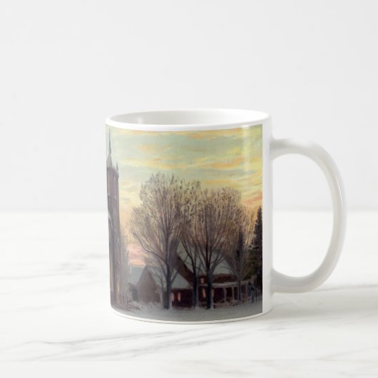 Weihnachts-Winter-Szene Tasse (Rechts)