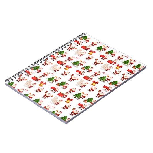 Weihnachts-, Winter- und Neujahrsdesign-Notebook Notizblock (Linke Seite)