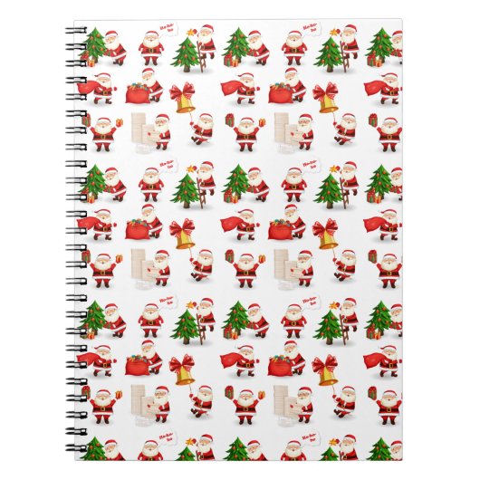 Weihnachts-, Winter- und Neujahrsdesign-Notebook Notizblock (Vorderseite)