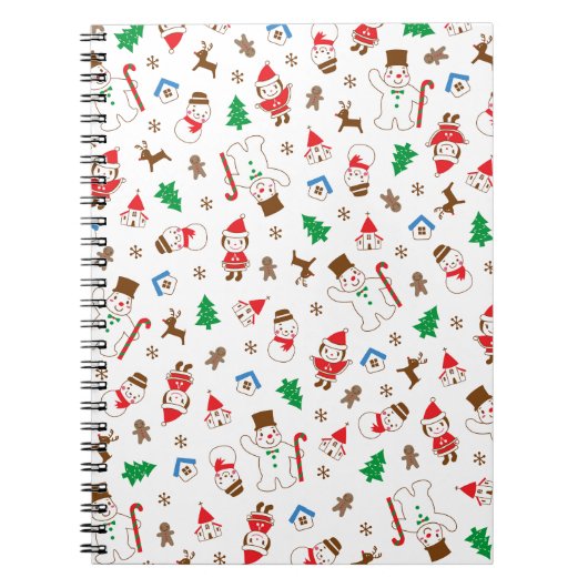 Weihnachts-, Winter- und Neujahrsdesign-Notebook Notizblock (Vorderseite)