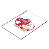 Weihnachts-, Winter- und Neujahrsdesign-Notebook Notizblock (Linke Seite)