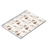 Weihnachts-, Winter- und Neujahrsdesign-Notebook Notizblock (Linke Seite)