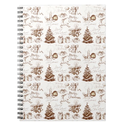 Weihnachts-, Winter- und Neujahrsdesign-Notebook Notizblock (Vorderseite)
