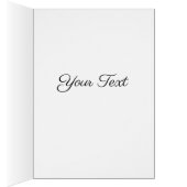 Weihnachts-Winter-Wald Aquarellmalerkarte (Innen (Rechts))