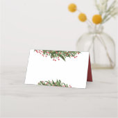 Weihnachts-Winter-Winter-Probe Platzkarte (Vorderseite)