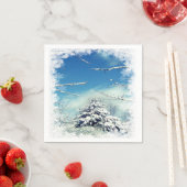 Weihnachts Winter Wonderland Disposable Napkins Serviette (Beispiel)