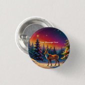 Weihnachts Winter Wonderland Ferienzeit Button (Vorne & Hinten)