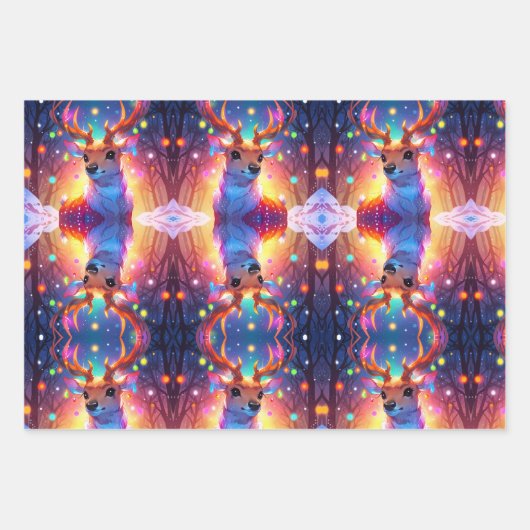 Weihnachts Winter Wonderland Ferienzeit Geschenkpapier Set (Vorderseite 3)