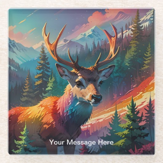 Weihnachts Winter Wonderland Ferienzeit Glasuntersetzer (Vorderseite)