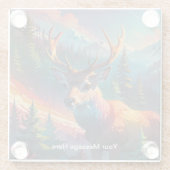 Weihnachts Winter Wonderland Ferienzeit Glasuntersetzer (Rückseite)