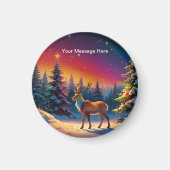 Weihnachts Winter Wonderland Ferienzeit Magnet (Vorne)
