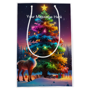 Weihnachts Winter Wonderland Ferienzeit Mittlere Geschenktüte