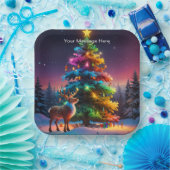 Weihnachts Winter Wonderland Ferienzeit Pappteller (Party)