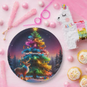 Weihnachts Winter Wonderland Ferienzeit Pappteller (Party)