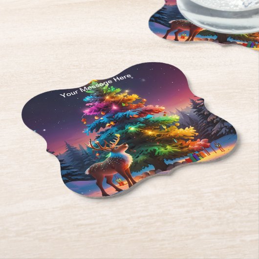 Weihnachts Winter Wonderland Ferienzeit Untersetzer (angewinkelt)