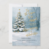 Weihnachts Winter Wonderland Holiday Wedding Einladung (Vorderseite)