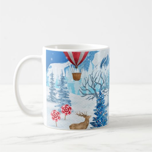 Weihnachts Winter Wonderland Kaffeetasse (Links)