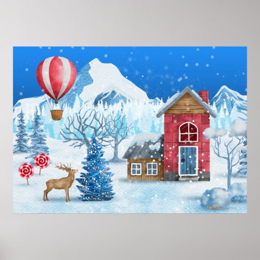 Weihnachts Winter Wonderland Poster (Vorne)