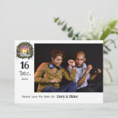 Weihnachts Winter Wonderland Save The Date (Stehend Vorderseite)