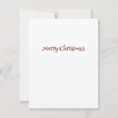 Weihnachts Winter Wonderland Snowman Karte (Rückseite)