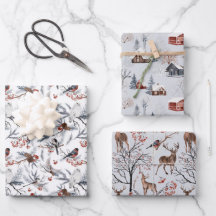 Weihnachts Winter Wonderland Wrapping Paper Sheets