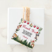 Weihnachts Winter Woodland Tiere Geschenkanhänger (Beispiel)