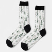 Weihnachts-Winterbaumstruktur Socken (Linkes Detail)