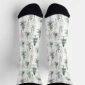 Weihnachts-Winterbaumstruktur Socken (Oben)