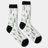 Weihnachts-Winterbaumstruktur Socken (Rechts)