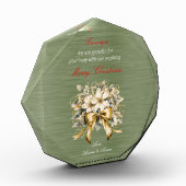 Weihnachts-Winterberry-Hochzeitsdekor Fotoblock (Links)