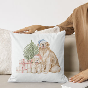 Weihnachts-Winterdoggien Kissen werfen