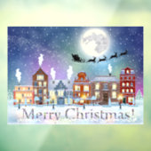 Weihnachts-Winterdorf  Fensteraufkleber (Blatt 3)