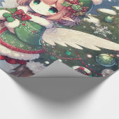 Weihnachts-Winterfeen Geschenkpapier (Ecke)