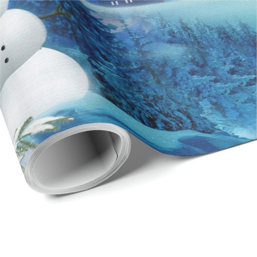 Weihnachts-Winterferien-Feier Geschenkpapier (Rolleneckpunkt)