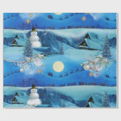 Weihnachts-Winterferien-Feier Geschenkpapier (Flach)