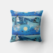 Weihnachts-Winterferien-Feier Kissen (Rückseite)