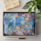 Weihnachts-Winterferien-Feier Seidenpapier (Geschenk)