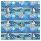 Weihnachts-Winterferien-Feier Stoff (Muster)