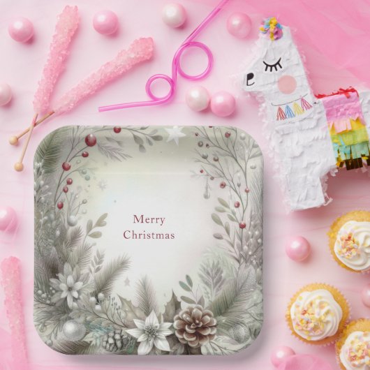 Weihnachts-Winterferien-Papierplatte Pappteller (Party)