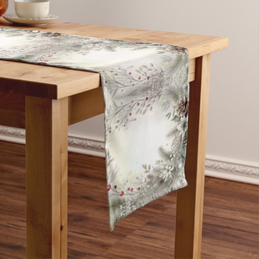 Weihnachts-Winterferien-Tischläufer Mittelgroßer Tischläufer (Beispiel)